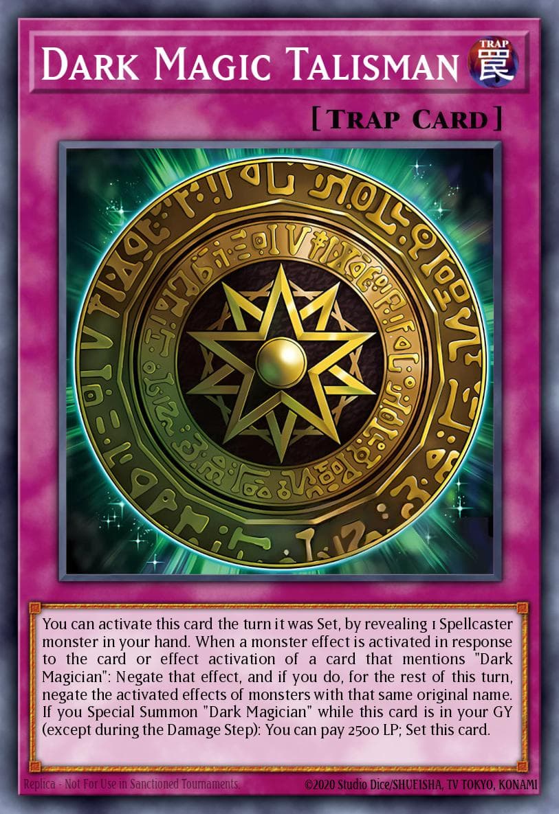 Dark Magic Talisman — Maze of Muertos Yu-Gi-Oh! card by MOKU