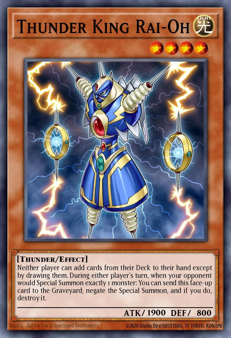 Thunder King Rai-Oh — Yu-Gi-Oh! card