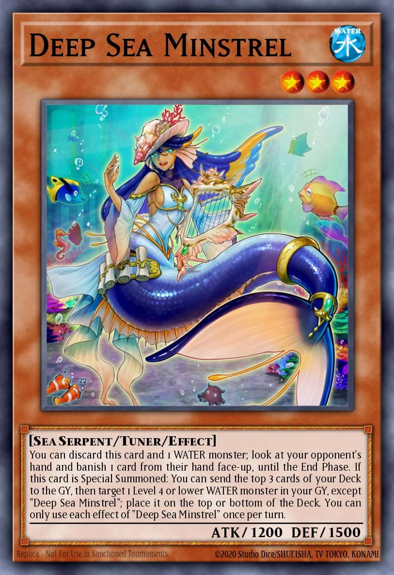 Deep Sea Minstrel — 2021 Tin of Ancient Battles Yu-Gi-Oh! card by Shueisha