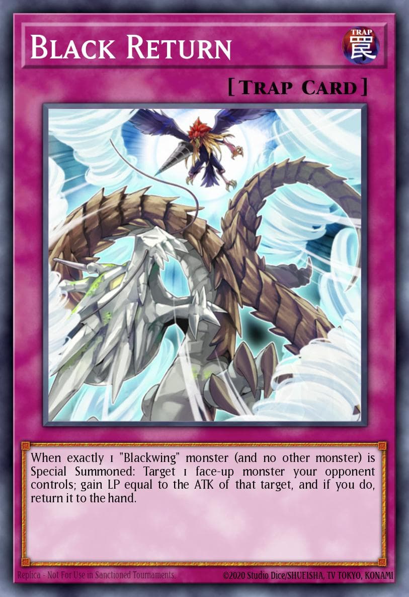 Black Return — Duelist Pack 11: Crow Yu-Gi-Oh! card by KADUO TAKAHASHI