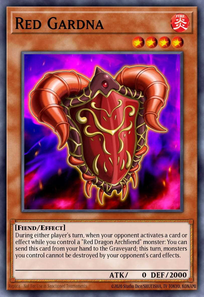Red Gardna — Duelist Pack: Dimensional Guardians Yu-Gi-Oh! card by KAZUKI TAKAHASHI