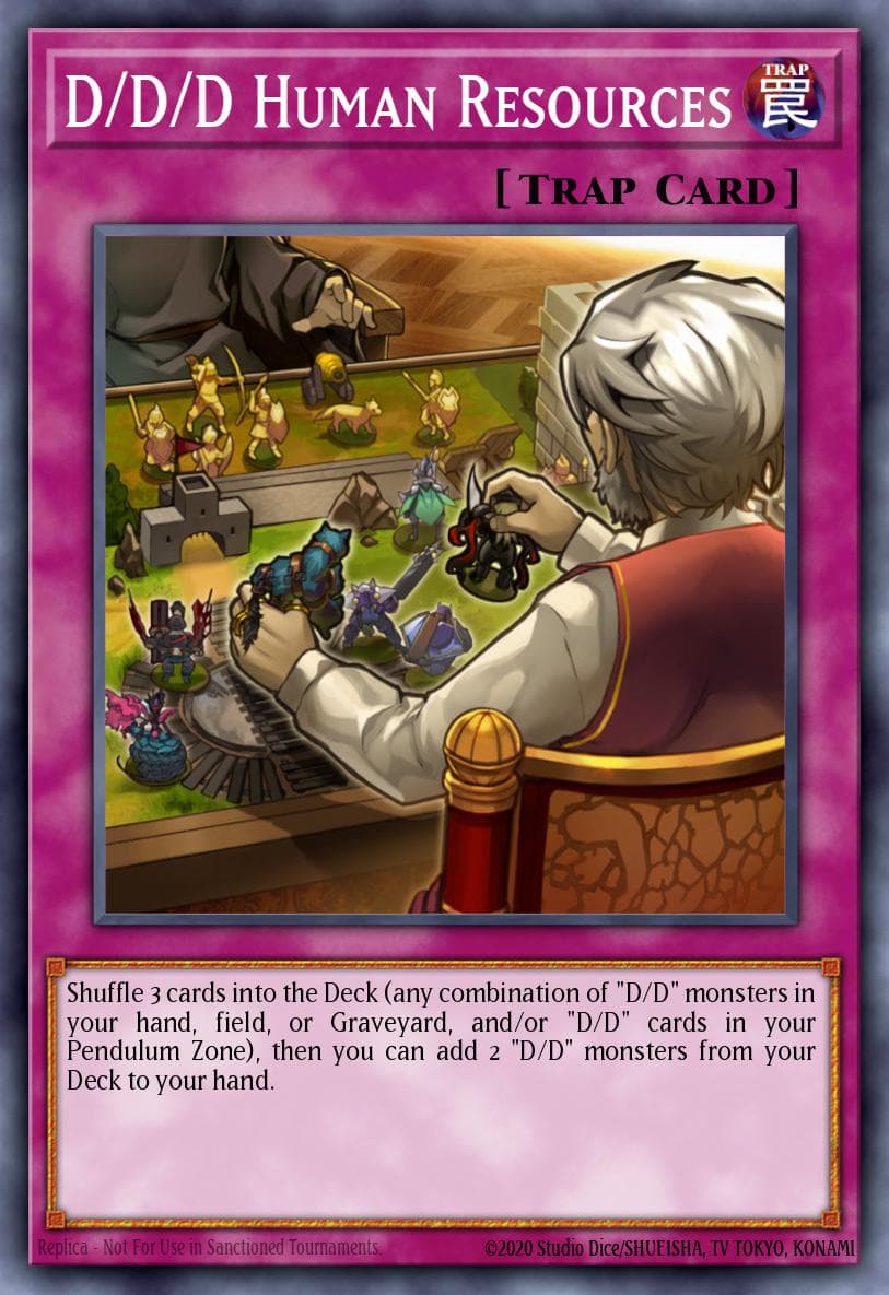 D/D/D Human Resources — Dimension of Chaos Yu-Gi-Oh! card by KAZUKI TAKAHASHI