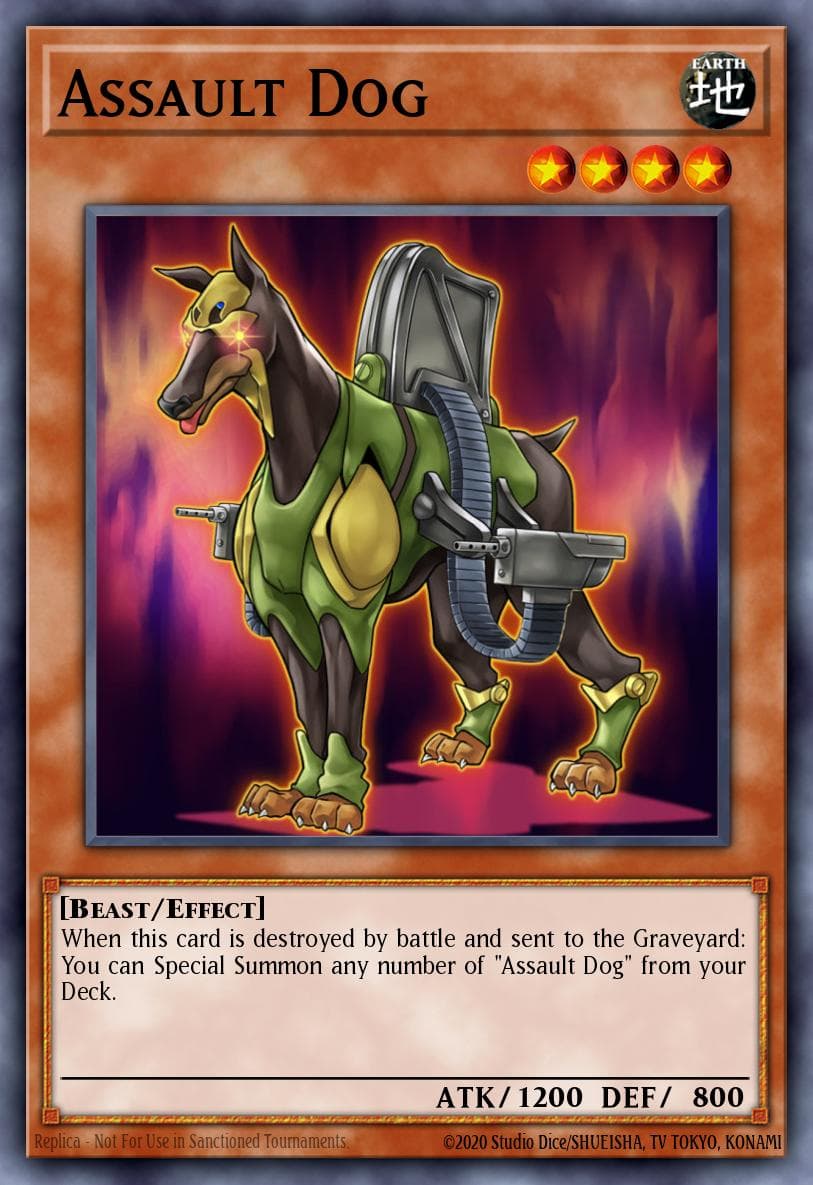 Assault Dog — Dragons of Legend Yu-Gi-Oh! card by KAZUKI TAKAHASHI