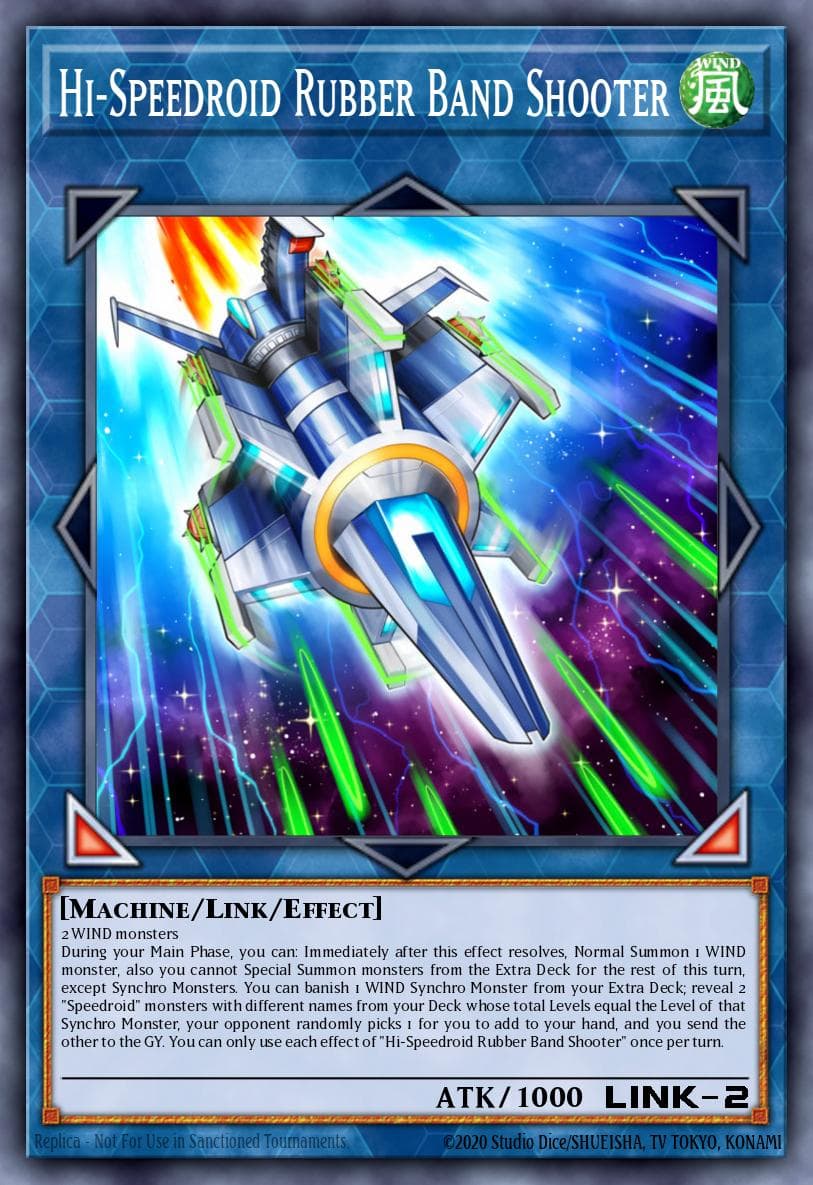 Hi-Speedroid Rubber Band Shooter — Battles of Legend: Hero's Revenge Yu-Gi-Oh! card by KAZUKI TAKAHASHI