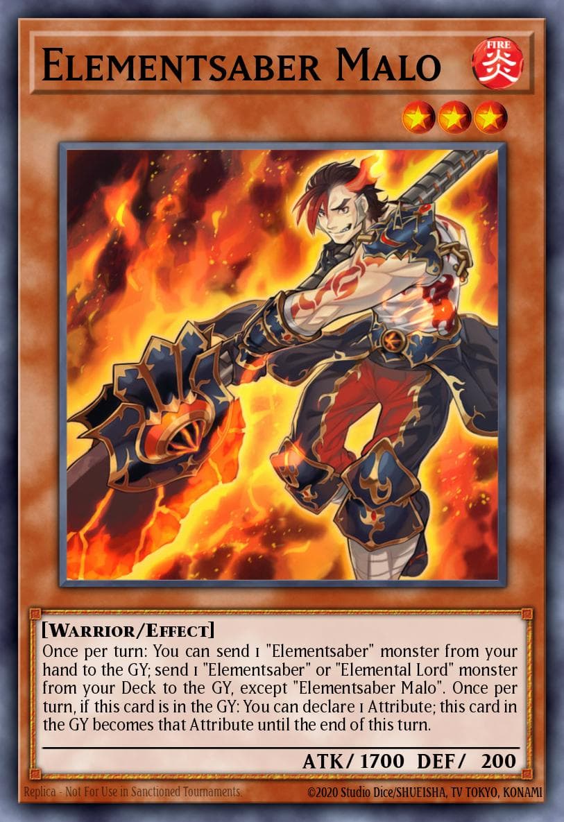 Elementsaber Malo — Flames of Destruction