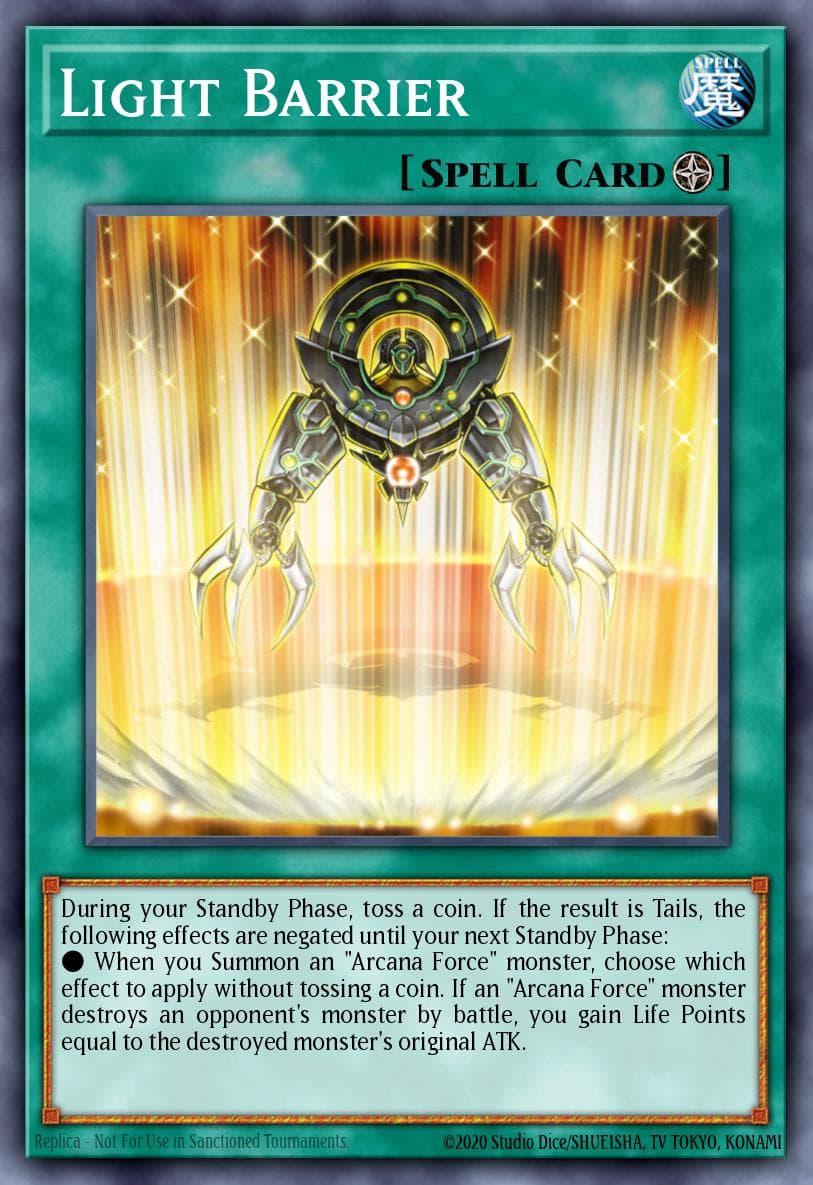 Light Barrier — Light of Destruction Yu-Gi-Oh! card by Katsuhiro, Yamaguchi