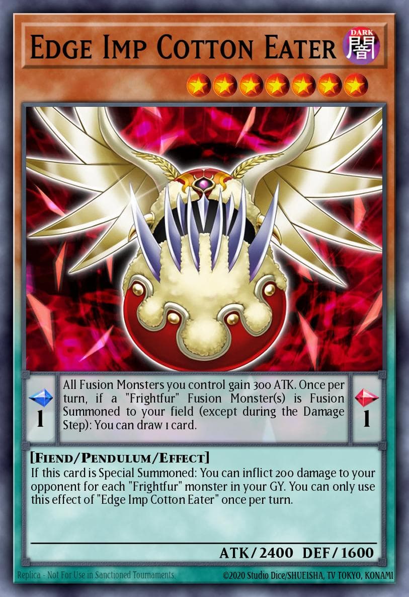 Edge Imp Cotton Eater — Soul Fusion Yu-Gi-Oh! card by KAZUKI TAKAHASHI