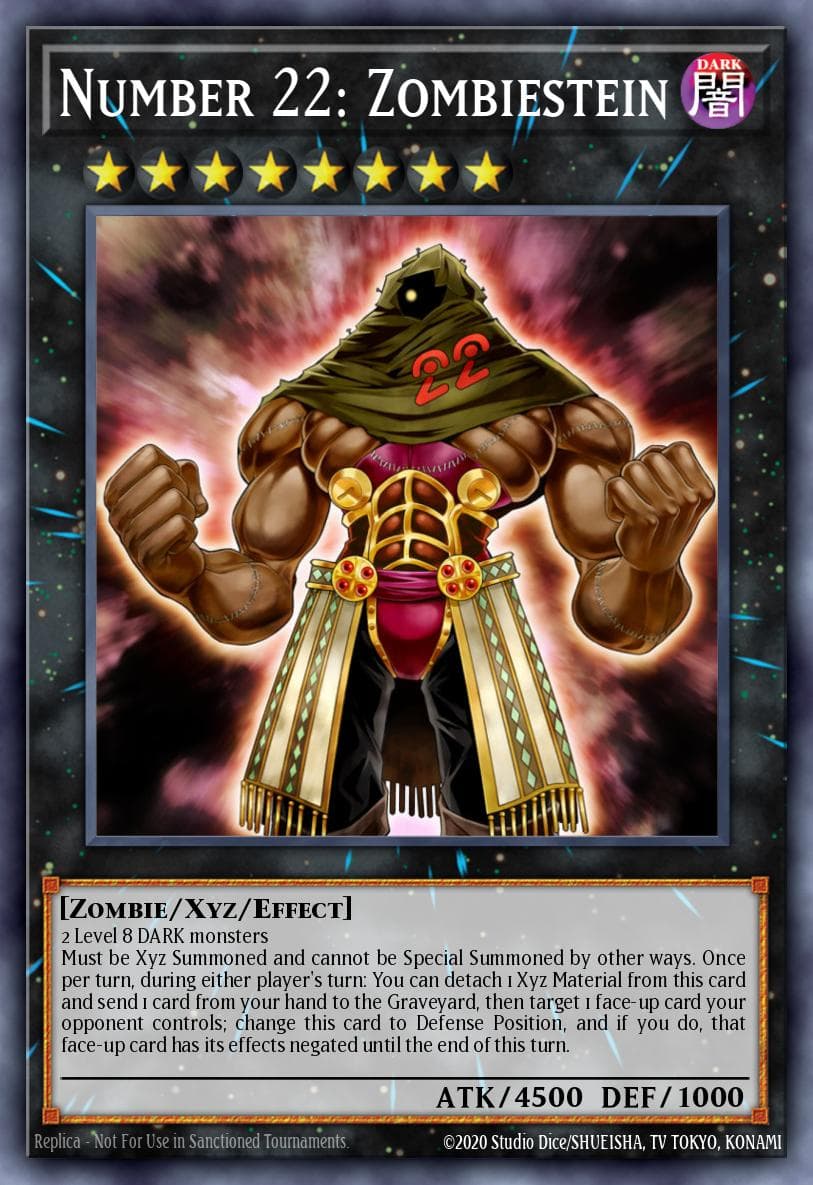 Number 22: Zombiestein — Yu-Gi-Oh! ZEXAL Manga Promotional Cards Yu-Gi-Oh! card by KAZUKI TAKAHASHI