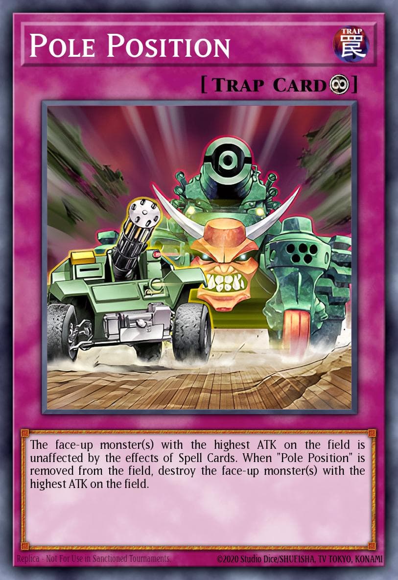 Pole Position — Flaming Eternity Yu-Gi-Oh! card by KAZUKI TAKAHASHI