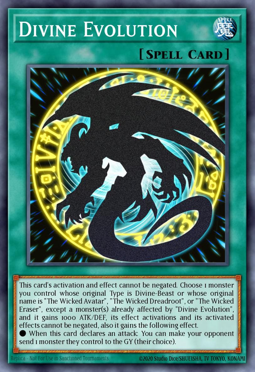 Divine Evolution — Yu-Gi-Oh! card