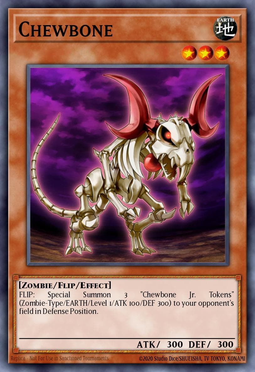 Chewbone — Structure Deck: Dinosmasher's Fury Yu-Gi-Oh! card by KAZUKI TAKAHASHI