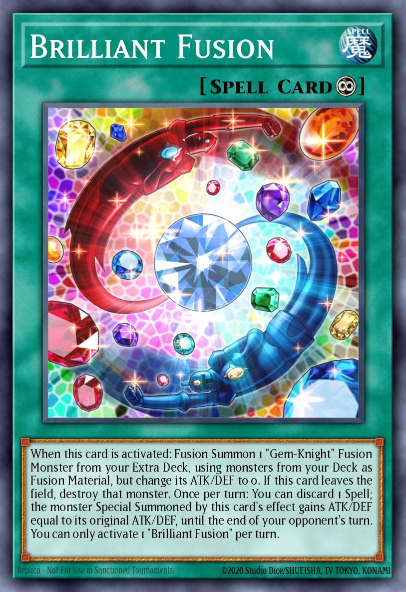 Brilliant Fusion — Battles of Legend: Relentless Revenge Yu-Gi-Oh! card by KAZUKI TAKAHASHI
