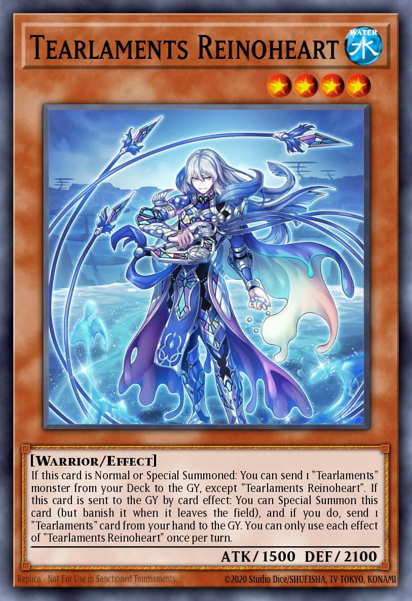 Tearlaments Reinoheart — Power of the Elements Yu-Gi-Oh! card by Studio Dice/SHUEISHA, TV TOKYO, KONAMI