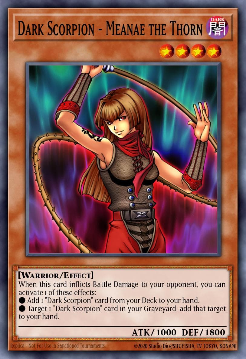 Dark Scorpion - Meanae the Thorn — Gold Series: Haunted Mine Yu-Gi-Oh! card by KAZUKI TAKAHASHI