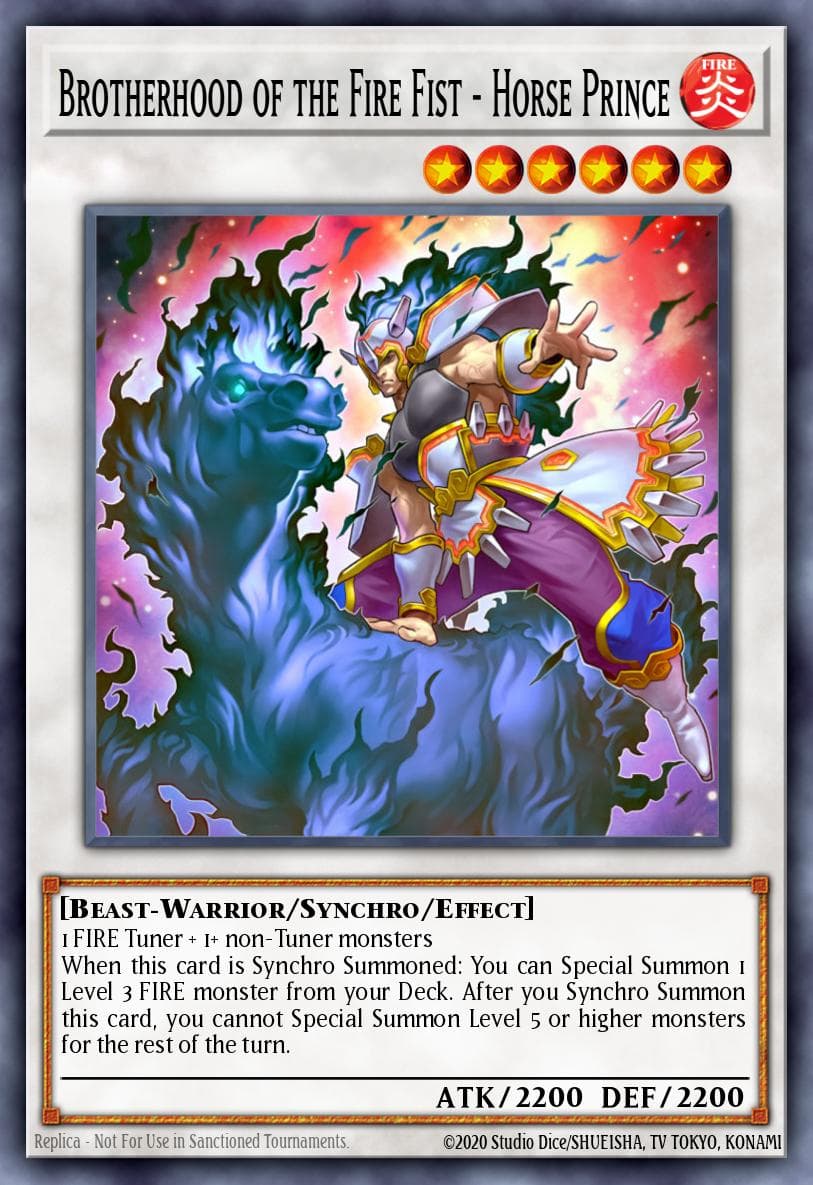 Brotherhood of the Fire Fist - Horse Prince — OTS Tournament Pack 12 Yu-Gi-Oh! card by KAZUKI TAKAHASHI