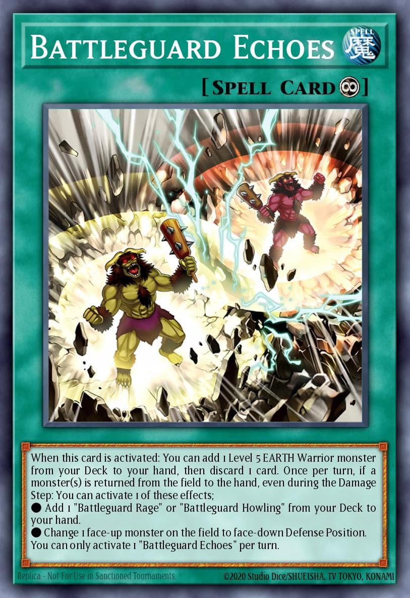 Battleguard Echoes — Legacy of Destruction Yu-Gi-Oh! card by Shinai / OGA/MIZUTAKA