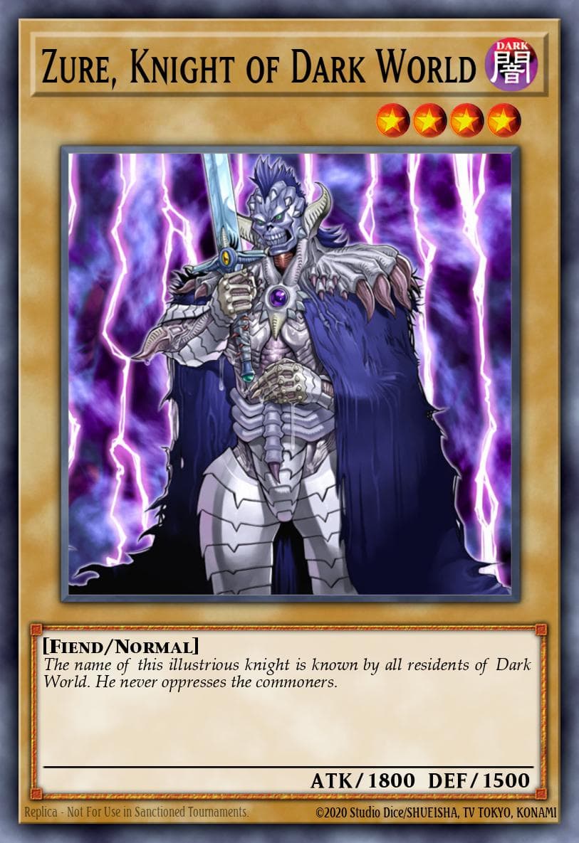 Zure, Knight of Dark World — Yu-Gi-Oh! card