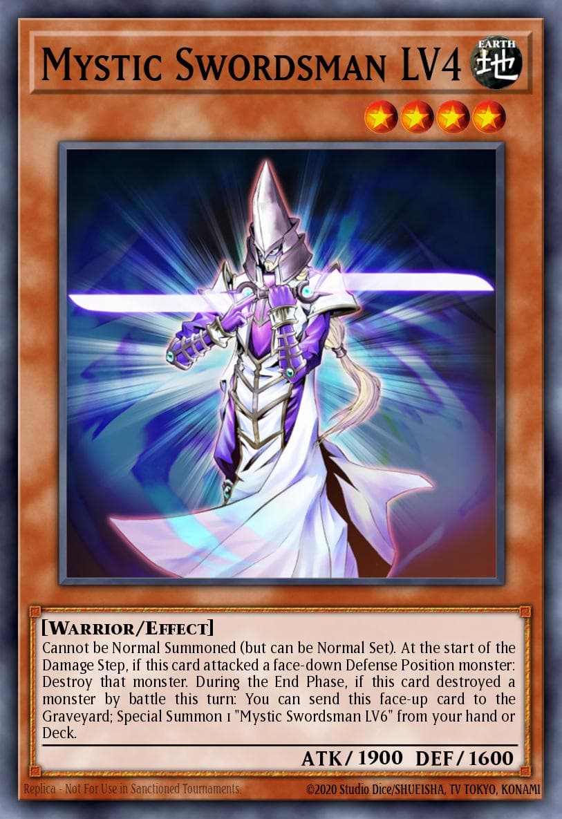 Mystic Swordsman LV4 — Soul of the Duelist Yu-Gi-Oh! card by KAZUKI TAKAHASHI