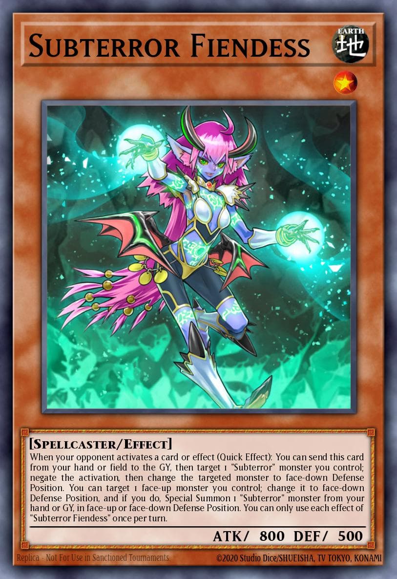 Subterror Fiendess — Maximum Crisis Yu-Gi-Oh! card by KAZUKI TAKAHASHI