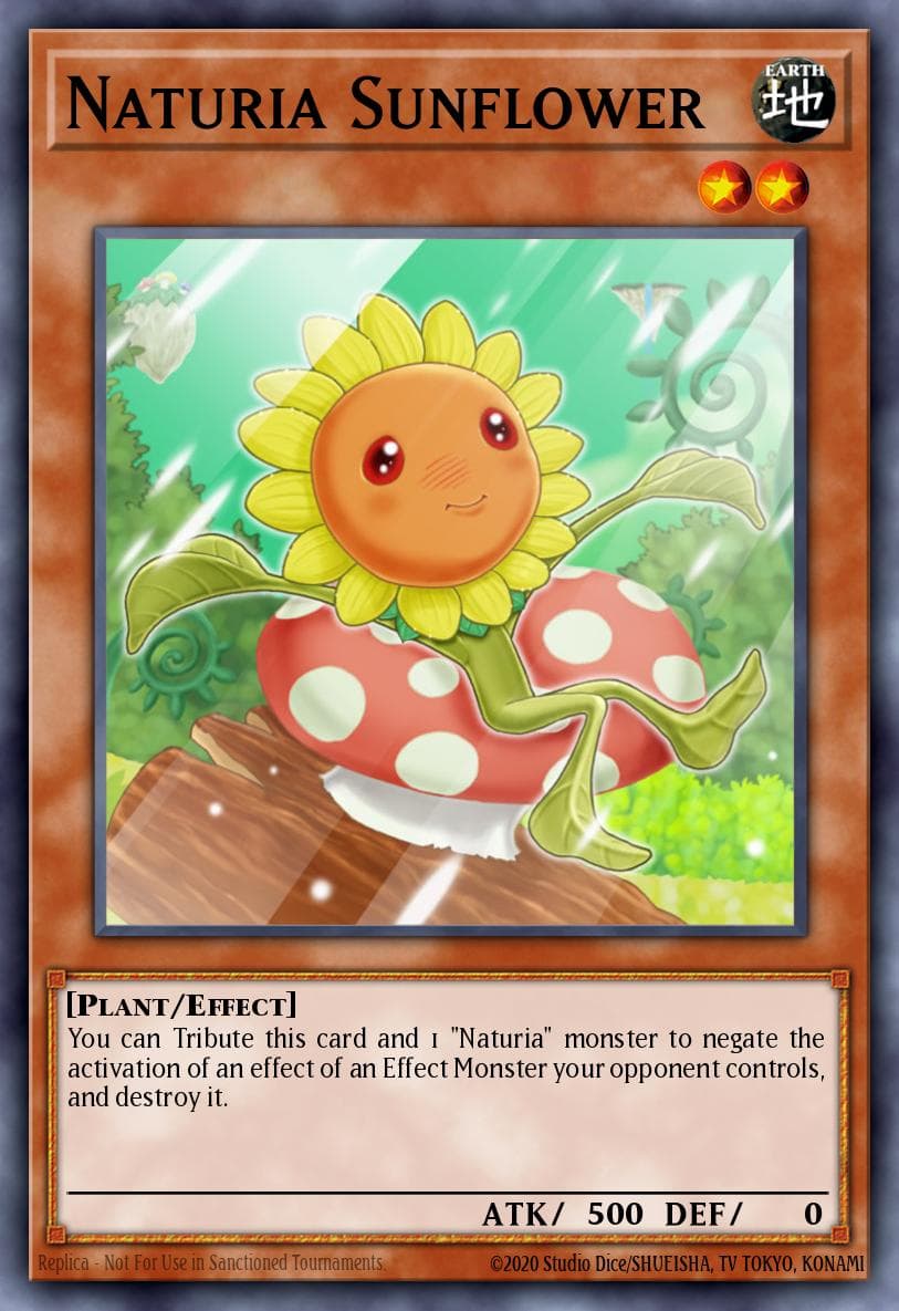 Naturia Sunflower — Duel Terminal 3 Yu-Gi-Oh! card by LAZURITO TAKAHASHI