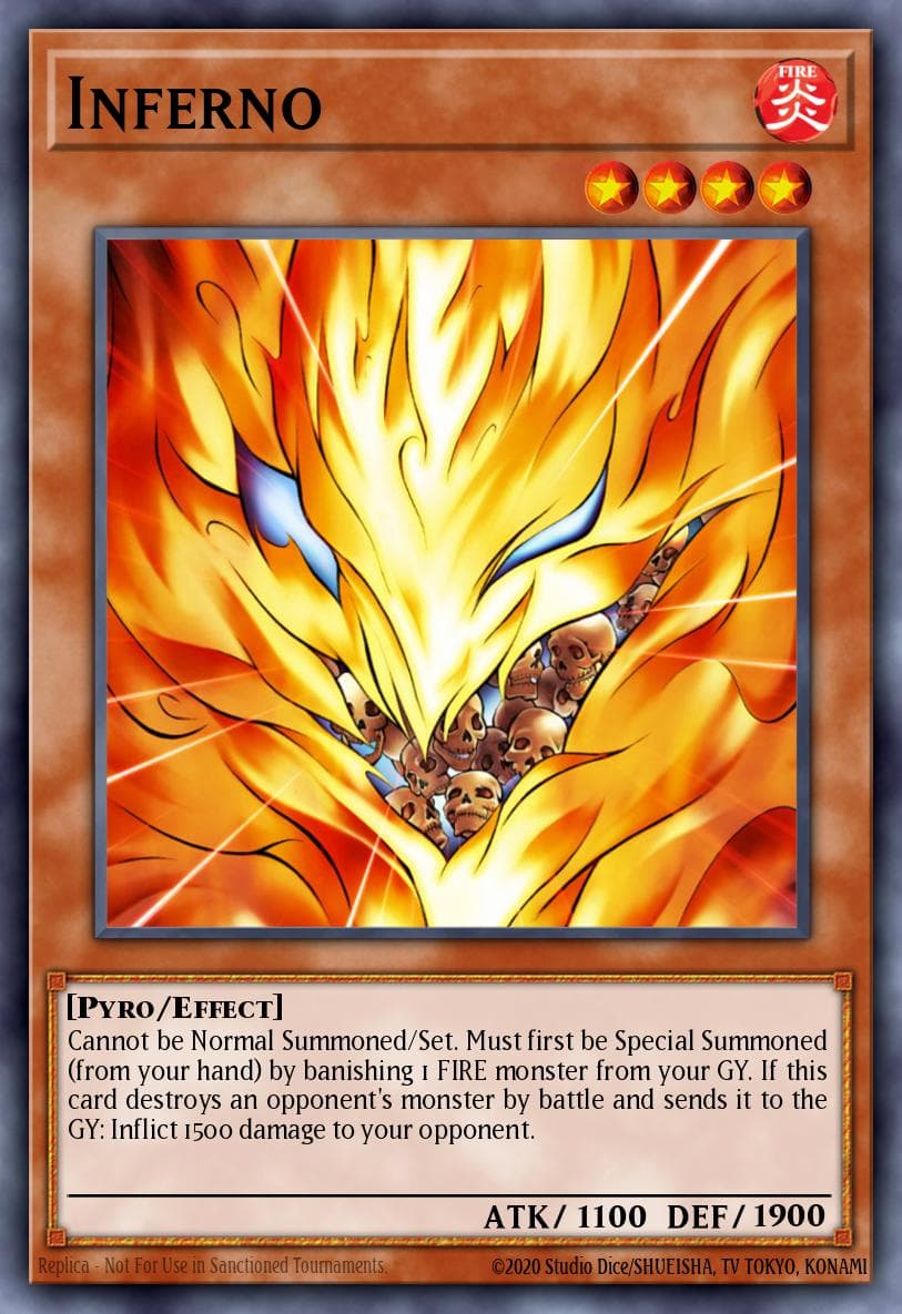 Inferno — Structure Deck: Soulburner Yu-Gi-Oh! card by KAZUKI TAKAHASHI