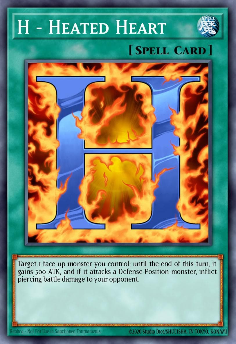 H - Heated Heart — Yu-Gi-Oh! card