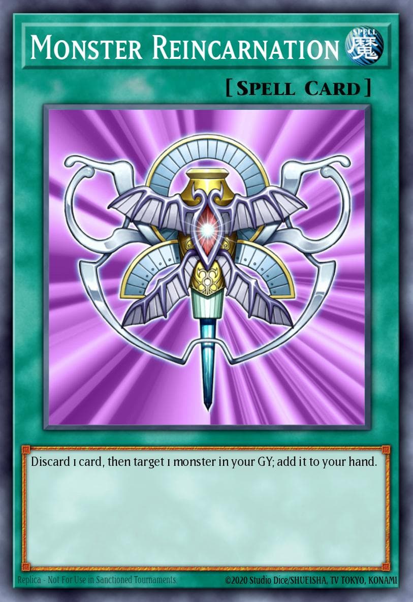 Monster Reincarnation — 5D's 2008 Starter Deck Yu-Gi-Oh! card by Fushio