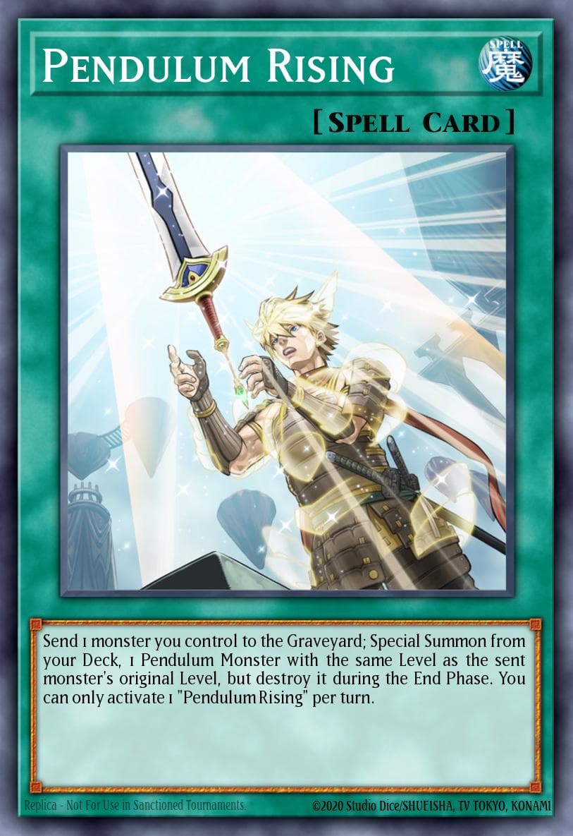 Pendulum Rising — Structure Deck: Master of Pendulum Yu-Gi-Oh! card by KAZUKI TAKAHASHI