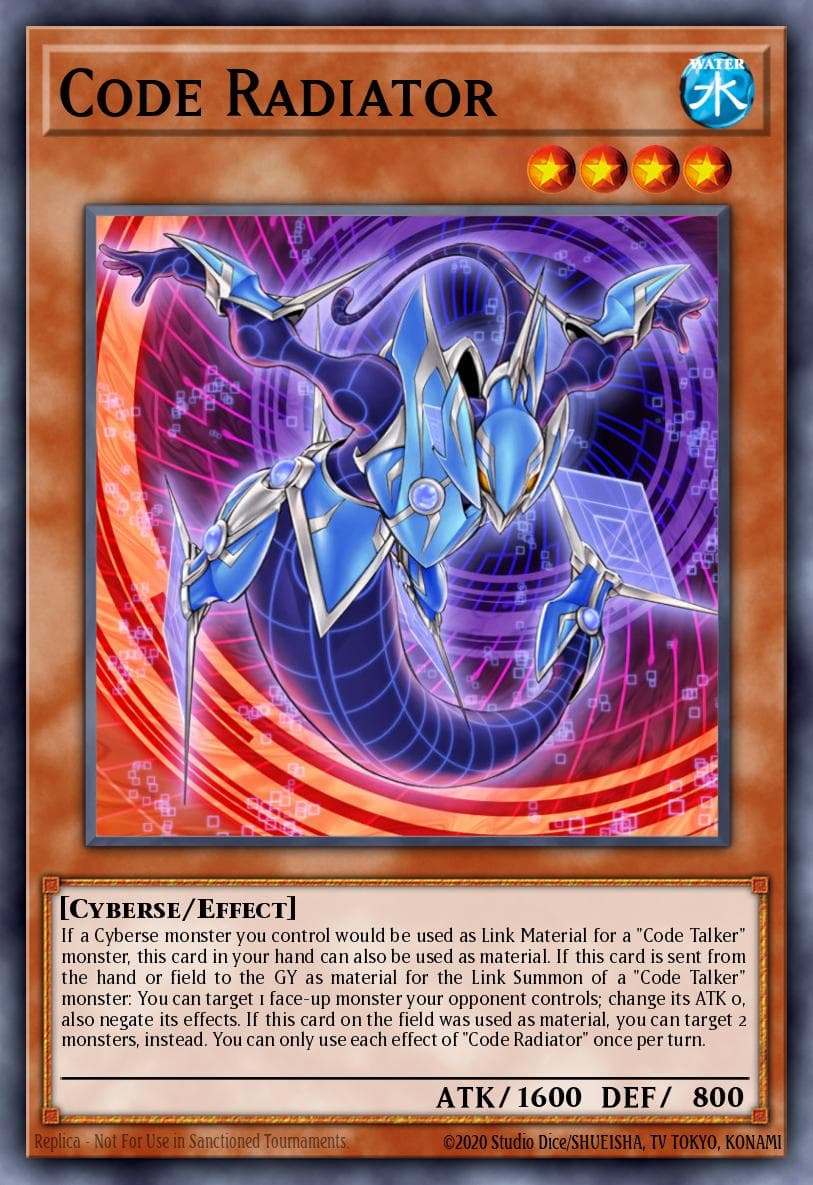 Code Radiator — Fists of the Gadgets Yu-Gi-Oh! card by KAZUKI TAKAHASHI