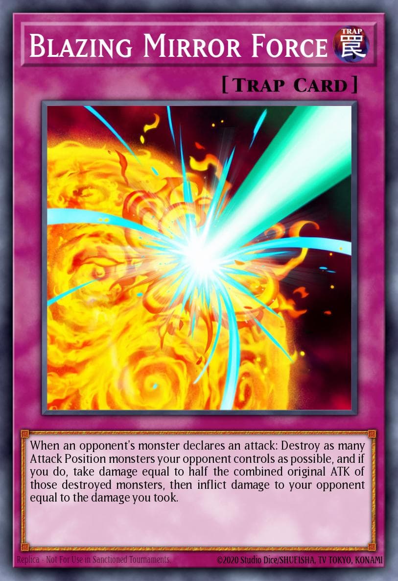 Blazing Mirror Force — Yu-Gi-Oh! card
