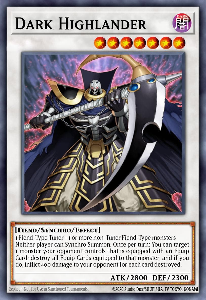 Dark Highlander — Yu-Gi-Oh! 5D's Manga Promotional Cards