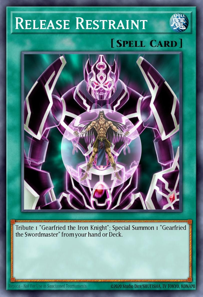 Release Restraint — Speed Duel: Scars of Battle Yu-Gi-Oh! card by KAZUKI TAKAHASHI