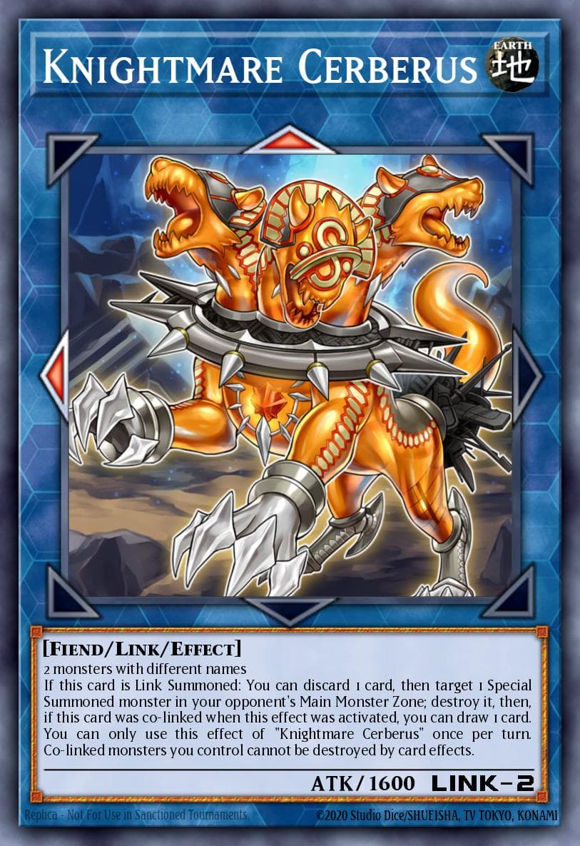 Knightmare Cerberus — Magnificent Mavens Yu-Gi-Oh! card by Shima A. 