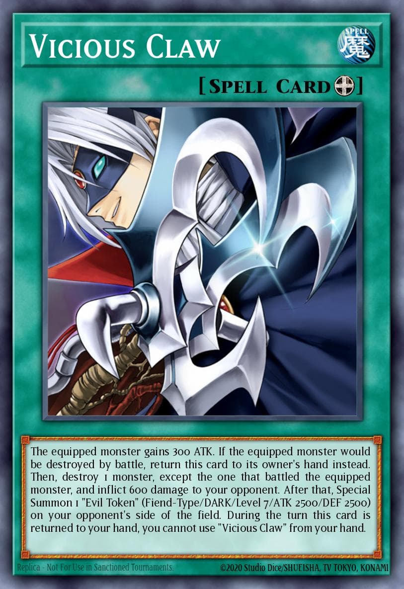 Vicious Claw — Phantom Darkness Yu-Gi-Oh! card by KAZUKI TAKAHASHI