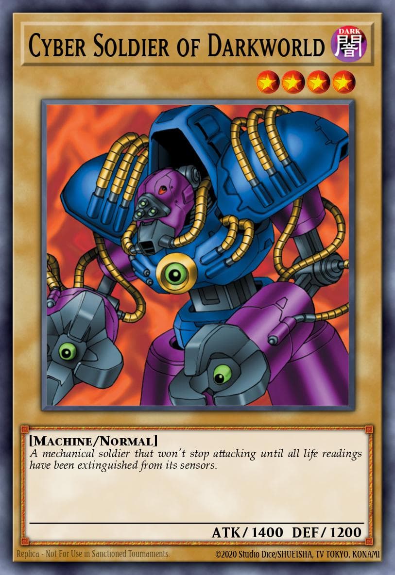 Cyber Soldier of Darkworld — Tournament Pack 1 Yu-Gi-Oh! card by KAZUKI TAKAHASHI