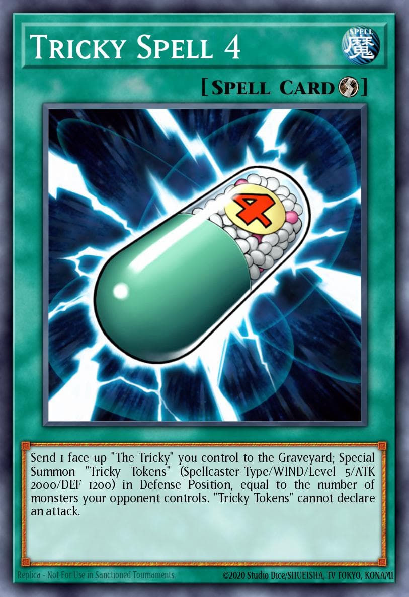 Tricky Spell 4 — Legendary Decks II Yu-Gi-Oh! card by KAZUKI TAKAHASHI