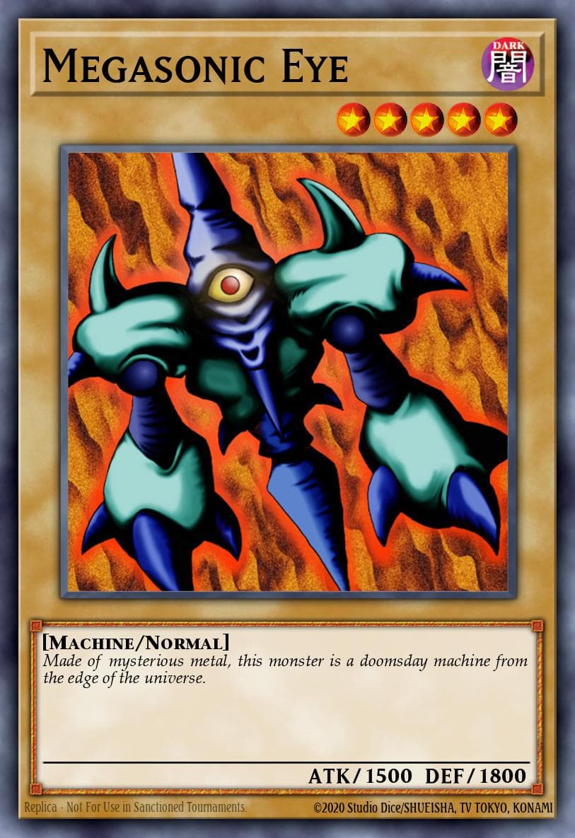 Megasonic Eye — McDonald's Promo Yu-Gi-Oh! card by KAZUKI TAKAHASHI
