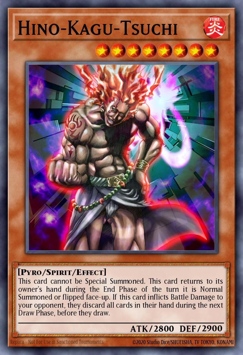 Hino-Kagu-Tsuchi — Legacy of Darkness Yu-Gi-Oh! card by KAZUKI TAKAHASHI