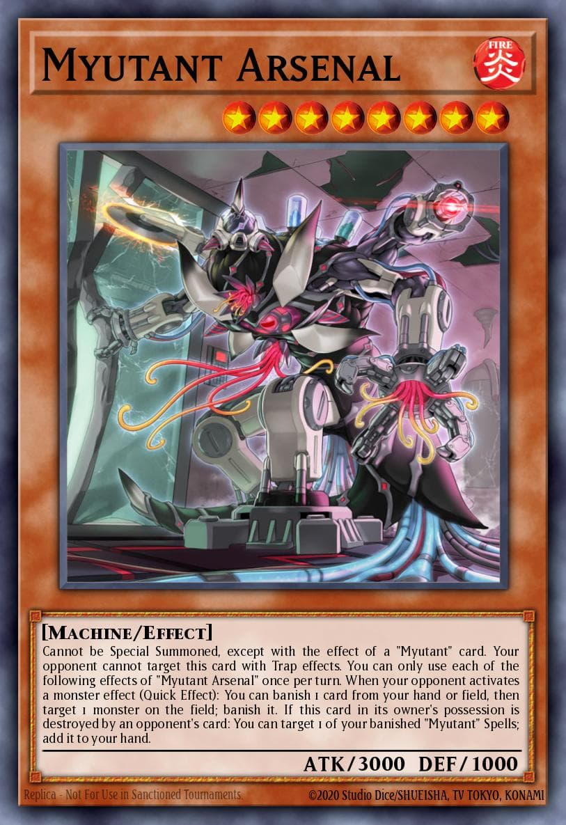 Myutant Arsenal — Phantom Rage Yu-Gi-Oh! card by Studio Dice/SHUEISHA, TV TOKYO, KONAMI