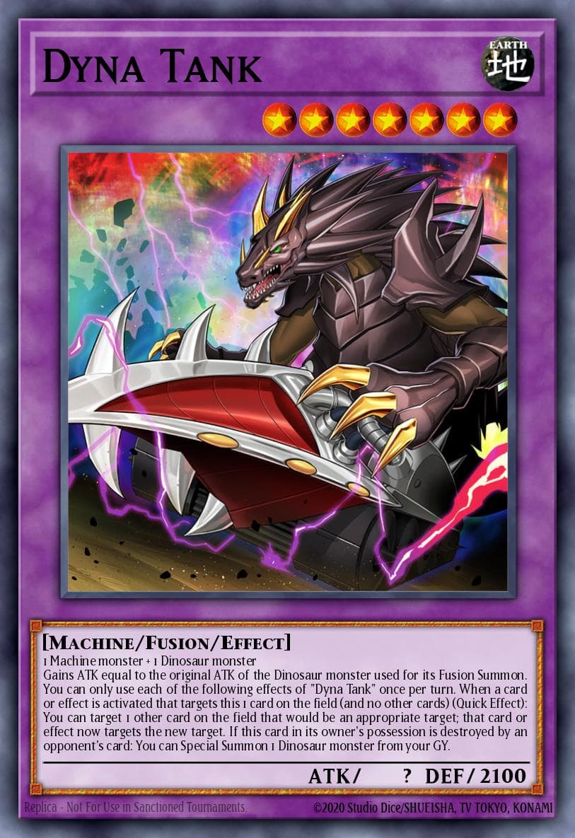 Dyna Tank — Battles of Legend: Crystal Revenge Yu-Gi-Oh! card by Studio Dice/SHUEISHA, TV TOKYO, KONAMI