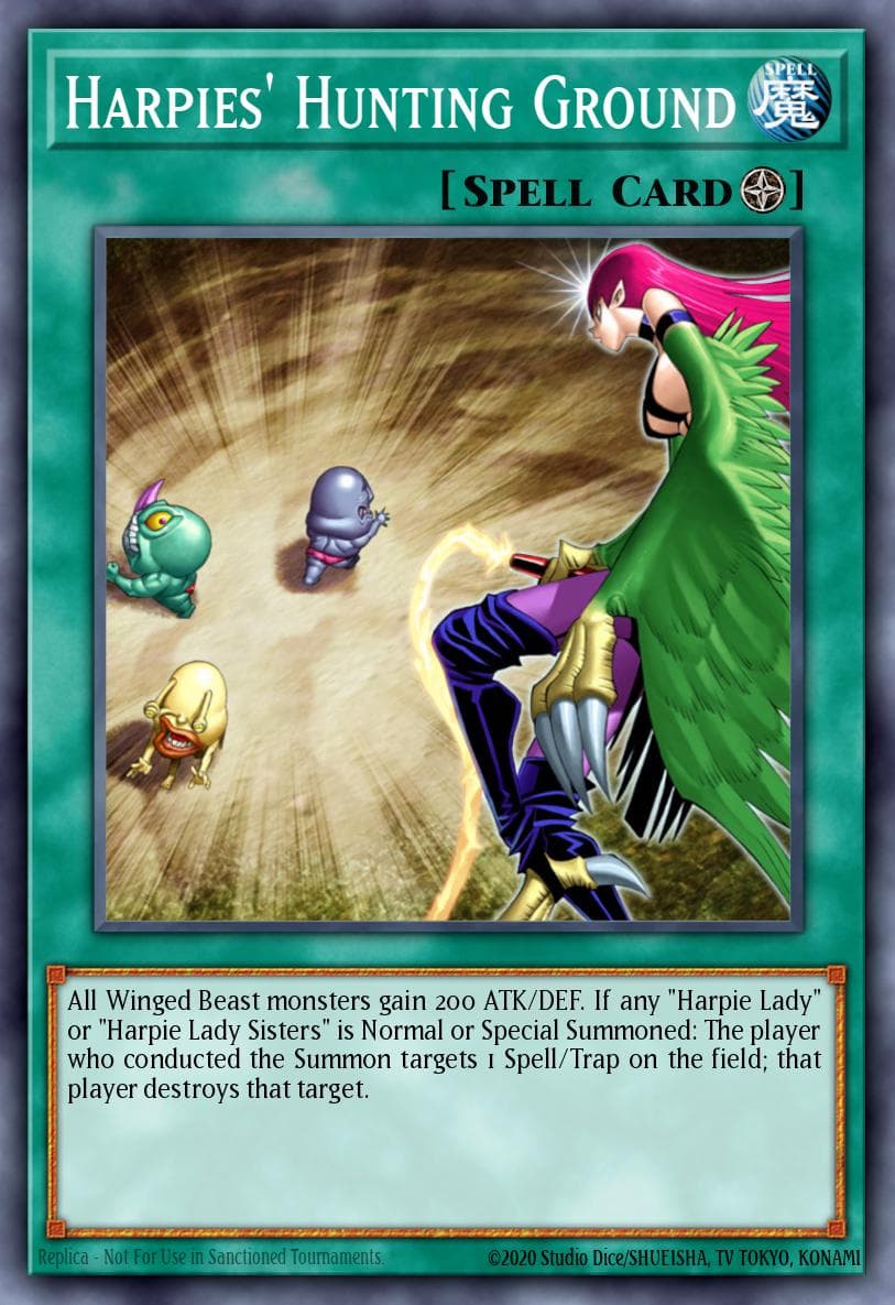 Harpies' Hunting Ground — Structure Deck: Lord of the Storm Yu-Gi-Oh! card by KAZUKI TAKAHASHI