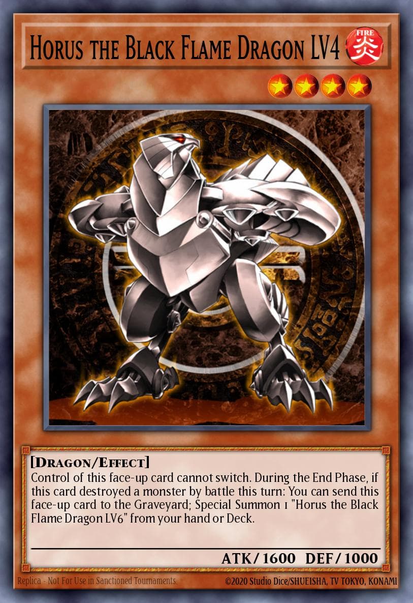 Horus the Black Flame Dragon LV4 — Yu-Gi-Oh! card