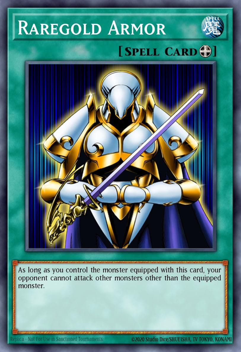 Raregold Armor — Magician's Force Yu-Gi-Oh! card by KAZUKI TAKAHASHI