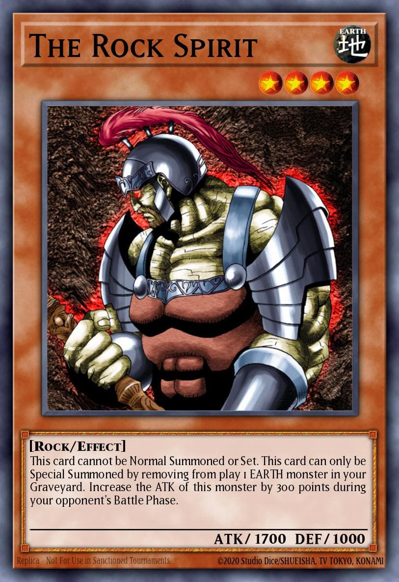 The Rock Spirit — Labyrinth_of_Nightmare Yu-Gi-Oh! card by KAZUKI TAKAHASHI