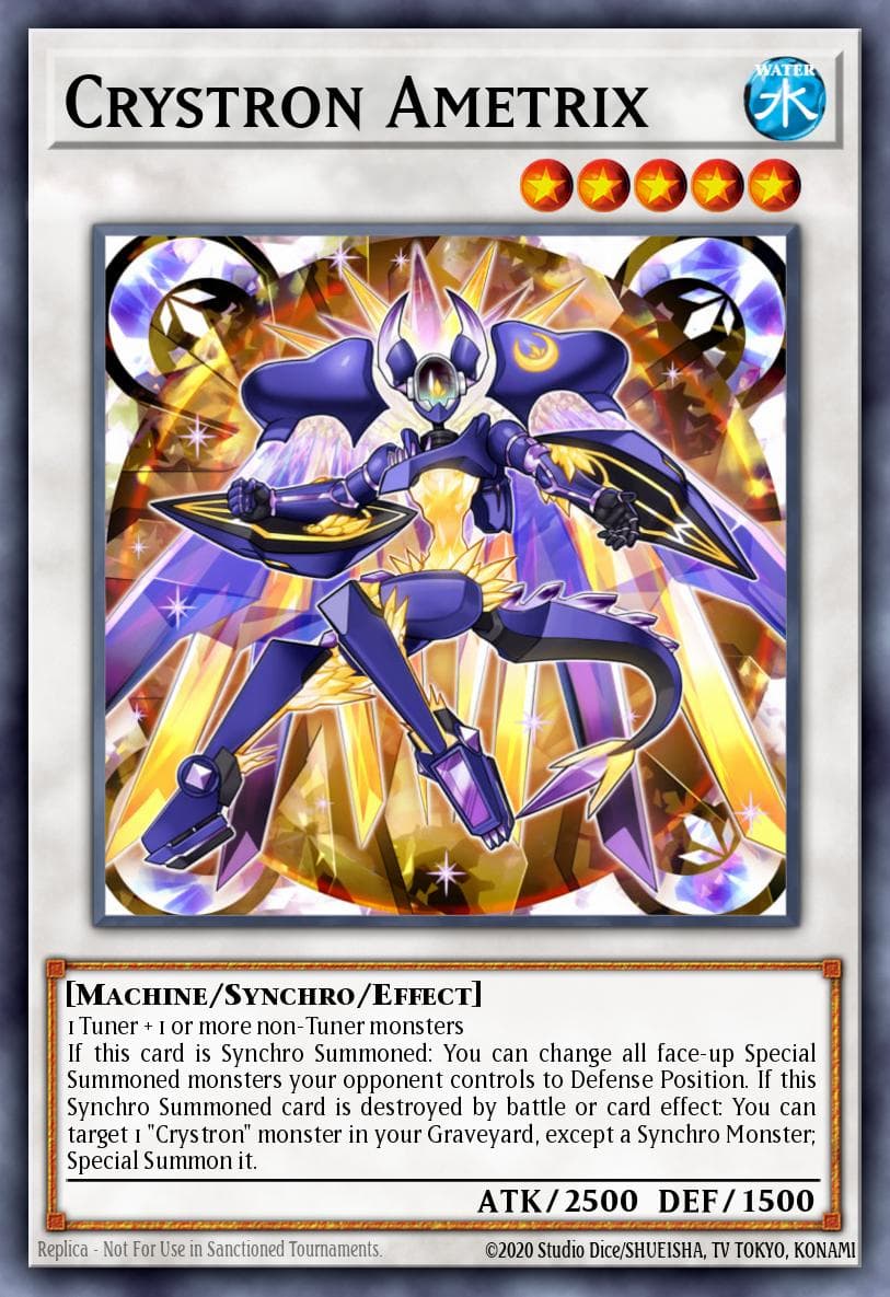 Crystron Ametrix — Invasion: Vengeance Yu-Gi-Oh! card by KAZUKI TAKAHASHI