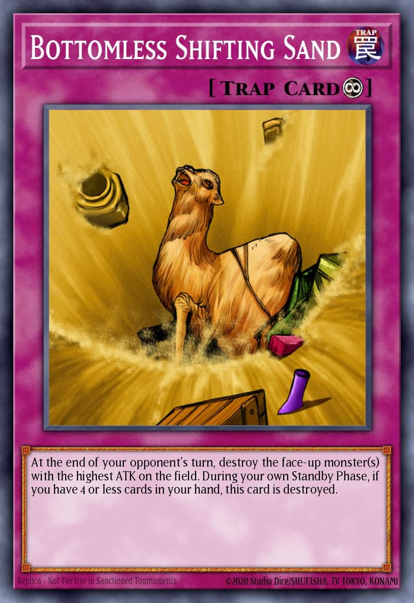 Bottomless Shifting Sand — Dark Beginning 2 Yu-Gi-Oh! card by KAZUKI TAKAHASHI