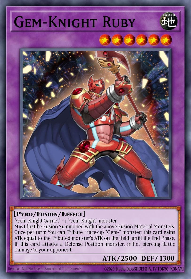 Gem-Knight Ruby — Yu-Gi-Oh! card