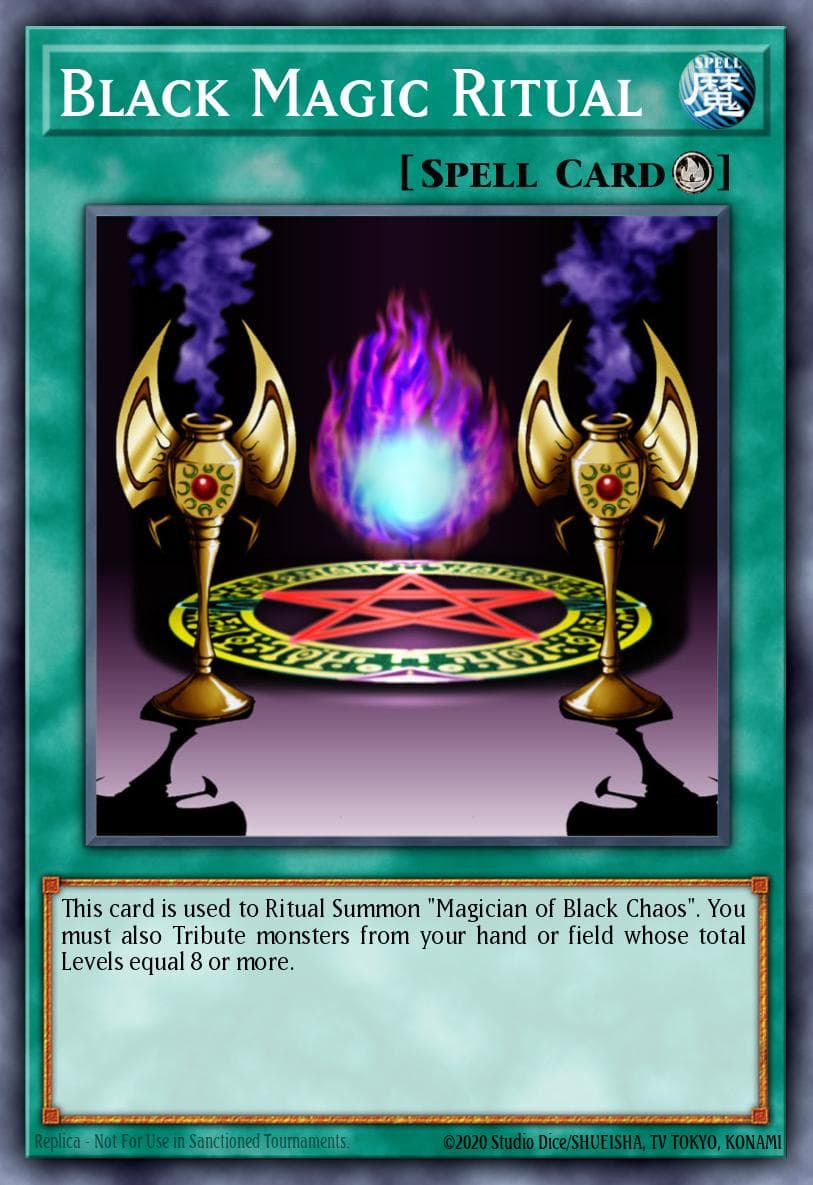 Black Magic Ritual — Speed Duel: Trials of the Kingdom Yu-Gi-Oh! card by KAZUKI TAKAHASHI