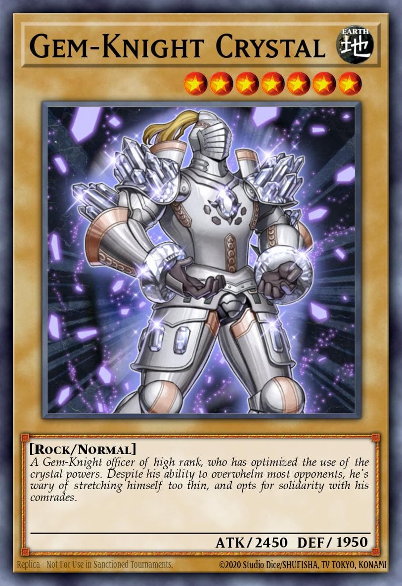 Gem-Knight Crystal — Hidden Arsenal 6: Omega Xyz Yu-Gi-Oh! card by KAZUKI TAKAHASHI