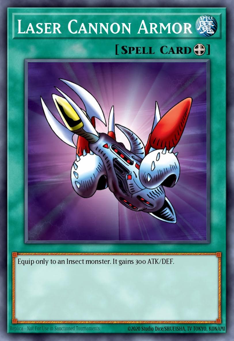 Laser Cannon Armor — Legend of Blue Eyes White Dragon (25th Anniversary Edition) Yu-Gi-Oh! card by Studio Dice